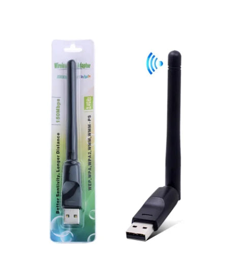 2.4GHz USB 2.0 Adapter 150Mbps WiFi Wireless Network Card with Antenna Chipset Ralink MTK 7601 802.11 b - Visuel 8 | SAMAG