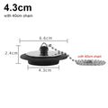 1Pcs Durable Rubber Tub Stopper With Chain Universal Bath Tub Drain 4/4.3/5cm With Hanging Ring Bathtub Plug Bathtub Accessories