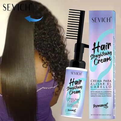 Keratin Hair Straightening Cream with Comb 100ml Repair | SAMAG