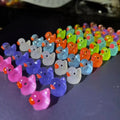 50PCS Glowing Mini Resin Little Ducks Moss Microlandscape Miniature Duck Figurines Fairy Garden Accessories Home Decor
