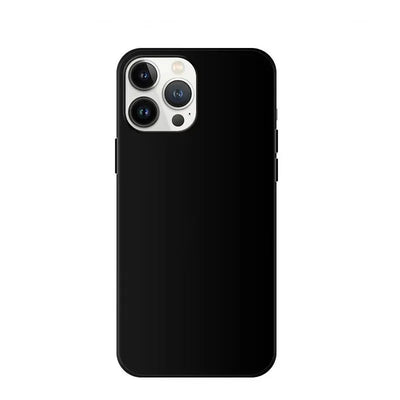 Black Matte Case for iPhone 16 Pro Max Back Soft Silicone | SAMAG
