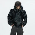 LUZHEN 2025 Winter Embroidery Pattern Patchwork Design Thickened Warm Hooded Padded Coat Men's Fur Leather Parka Jacket JY5616