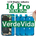 VerdeVida 3pcs OEM Screen Display Adhesive for iPhone 13 Pro Max 11 12 13 14 15 Plus XS X LCD Waterproof Glue Sticker Frame Seal