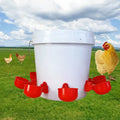 Anti Pollution Self-cleaning Automatic Poultry Water Dispenser Portable Poultry Feeding Feeding Supplies for Chick Duck Goose