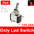 Auto Car Boat Truck Illuminated Led Toggle Switch ON OFF With Safety Aircraft Flip Up Cover Guard 12V20A Transparent