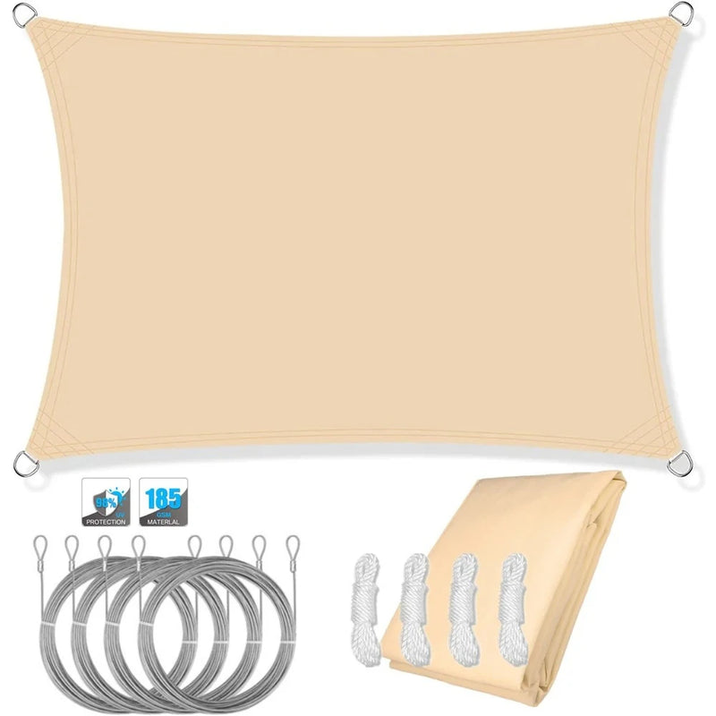 Waterproof Sun Shade Sail Canopy Rectangle UV Block | SAMAG