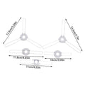 4Pcs 2-Forks 3-Forks Galvanized Fixing Spring Clip Spring Buckle For Fixing Lampshade Shrapnel DIY For Pandent Lamps Lanterns