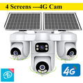 15MP 4G AOV Wireless Solar Camera 4G Sim Card Solar CCTV Auto Tracking Outdoor Protection Solar Security Camera Battery O-kam