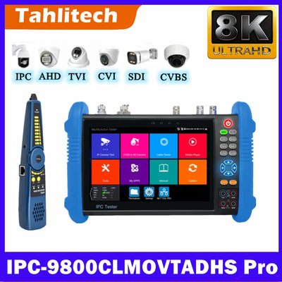 8K CCTV Tester IPC-9800CLMOVTADHS 8MP HD AHD TVI CVI SDI | SAMAG