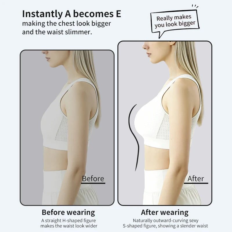 2026 Women's 2-in-1 Silicone Breast Hook fixed silicone pad Invisible Prosthesis Cosplay Queen Large Chest Fake Breast