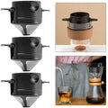 Foldable Portable Coffee Filter Coffee Maker Stainless Steel Drip Coffee Tea Holder Reusable Paperless Pour Over Coffee Dripper
