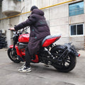8000W Mid-Drive Belt Motor Electric Motorcycle 300km Type2 Fast Charge 200mm Wide Tire Adjustable Inverted Shock Customizable