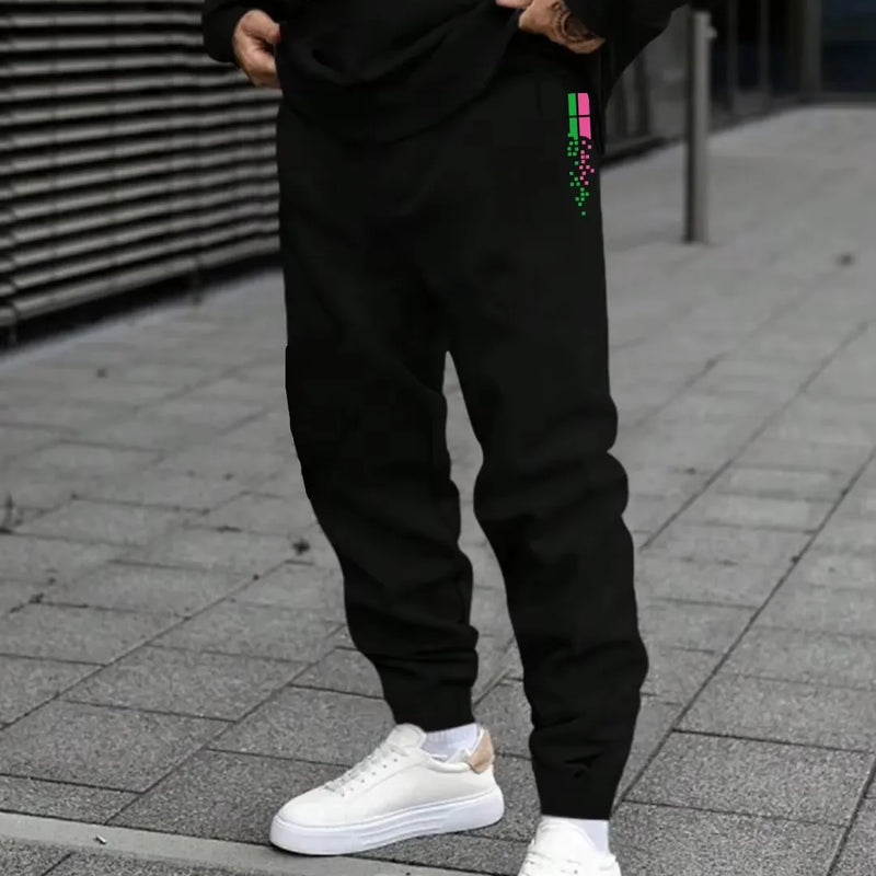 2026Design New Printed Sweatshirt Men Two Pieces Long Pants Set Spring and Autumn Winter Warm Suit Jogger - View 6 | SAMAG