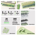 KiiBOOM Phantom98 Lite 96% ANSI US Layout VIA Programmable Gasket Wired/BT/2.4GHz Wireless Mechanical Gaming Keyboard 8000mAh