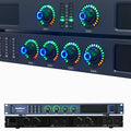 SenMicre LED450 4X450W 8Ohm Professional Digital Power Amplifier 4 Channel Sound Amplifier DJ Subwoofer AMP 4X1200W 4Ohm Class D