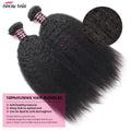 Ishow Kinky Straight Bundles Brazilian Yaki Straight Hair Bundles For Women 1/3/4pcs Human Hair Bundles Remy Hair Extension