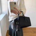 Spring Summer New Minimalist Large Capacity Commuter Boston Bag Versatile Single Shoulder Crossbody Bag Handbag for Women