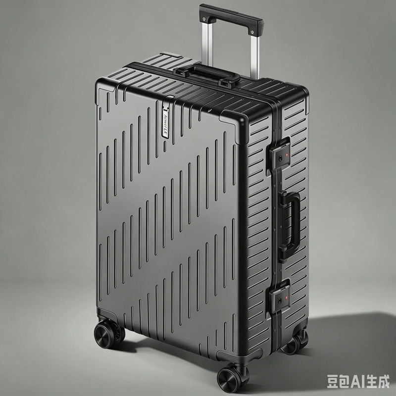 Large Capacity Aluminum Frame Luggage, 20/24 Inch Spinner Wheels Travel Suitcase, Sturdy & Durable for Men & Women