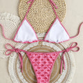 Women's Two Piece Bikini Set 2025, Sexy Triangle Push Up Swimsuit, Floral Print Bathing Suit, Beach Swimwear