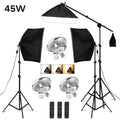 Softbox Lighting Kit Photography Studio Boom Arm for Video & YouTube Continuous Lighting Professional Lighting Set Photo Studio