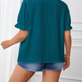 Plus Size Summer Women Elegant Solid Shirt Casual Fashion - View 2 | SAMAG