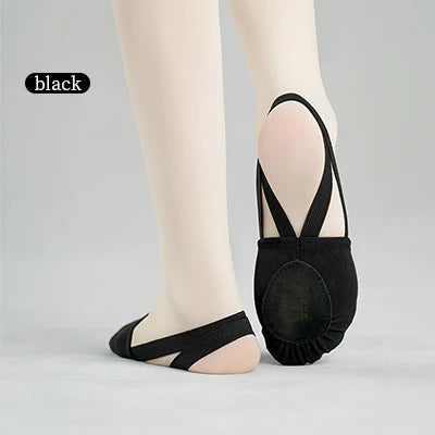 Demi-Pointe Ballet Shoes Split-Sole | Adult & Child Dance Slippers for Gymnastics | Professional Flex Sole Non-Slip