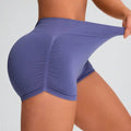 Women High Waist Seamless Yoga Shorts Scrunch Butt Lift Elastic Workout Biker Shorts Stretchy Tummy Control Gym Fitness Running