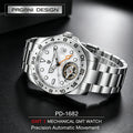 PAGANI DESIGN 2026 New Automatic Machinery Men's Watch GMT DG5833 Stainless Steel Sapphire Crystal 10Bar Waterproof Reloj Hombre