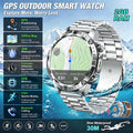 2026 Offline Map New Smart Watch 3ATM Waterproof GPS Navigation Compass Altimeter Flashlight Men 170+ Sports Bracelet Men Women