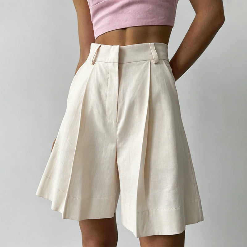 Wolfeel Women's High Waisted Shorts with European - View 9 | SAMAG