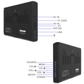 10 Inch Full Analog TV System PAL NTSC SECAM Portable LED Television for Car Home Kitchen Travel Monitor with AV USB SD Input