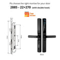 Smart Lock with Camera Door Viewer Waterproof IP66 Tuya WiFi Fingerprint Password Sliding RFID Card Sliding Electronic Door Lock