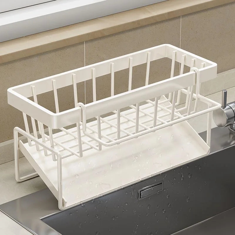 Multifunctional Sponge Rack Drainer Kitchen Shelf Sink Rag Dishwashing Detergent Dishcloth Organiser Storage - View 7 | SAMAG