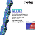 TANKE Bike Chain S8 S9 S10 S11 S12 MTB Road Bicycle Chains,Variable Speed Chain 116/126L High Quality Current Cycling Accessorie
