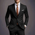 2026 New Luxury Elegant Men's Suits 2 Piece Set Fashion Korean Casual Slim Fit Social Groom Wedding Tuxedo