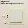 Lovely Cartoon Switch Stickers Luminous Socket Protective Cover Home Waterproof Wall Sticker Decorative Animal Switch Decoration