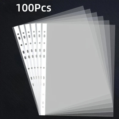 Clear A4 Plastic File Folders - 11 - Hole 3 - Ring Binder | SAMAG