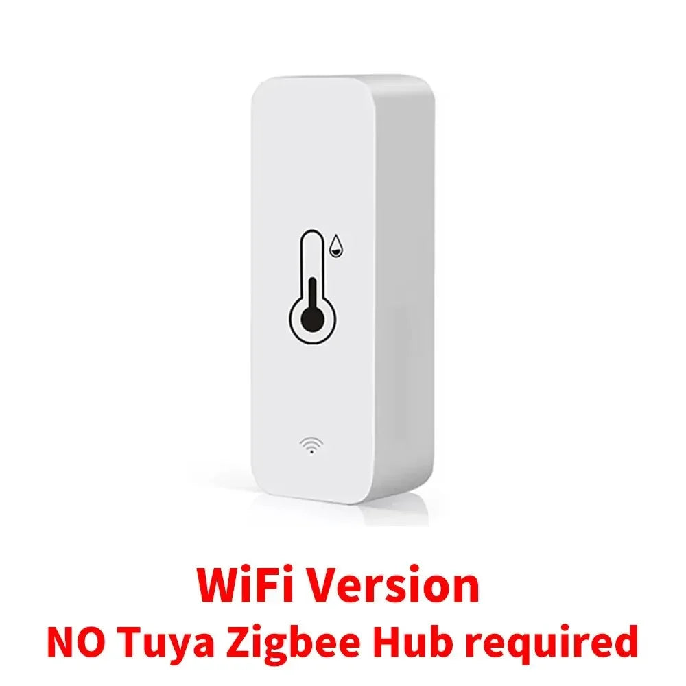 Tuya WiFi Zigbee Temperature Humidity Sensor Smart Home Indoor Hygrometer APP Remote Control  Work with Yandex SmartLife Alexa