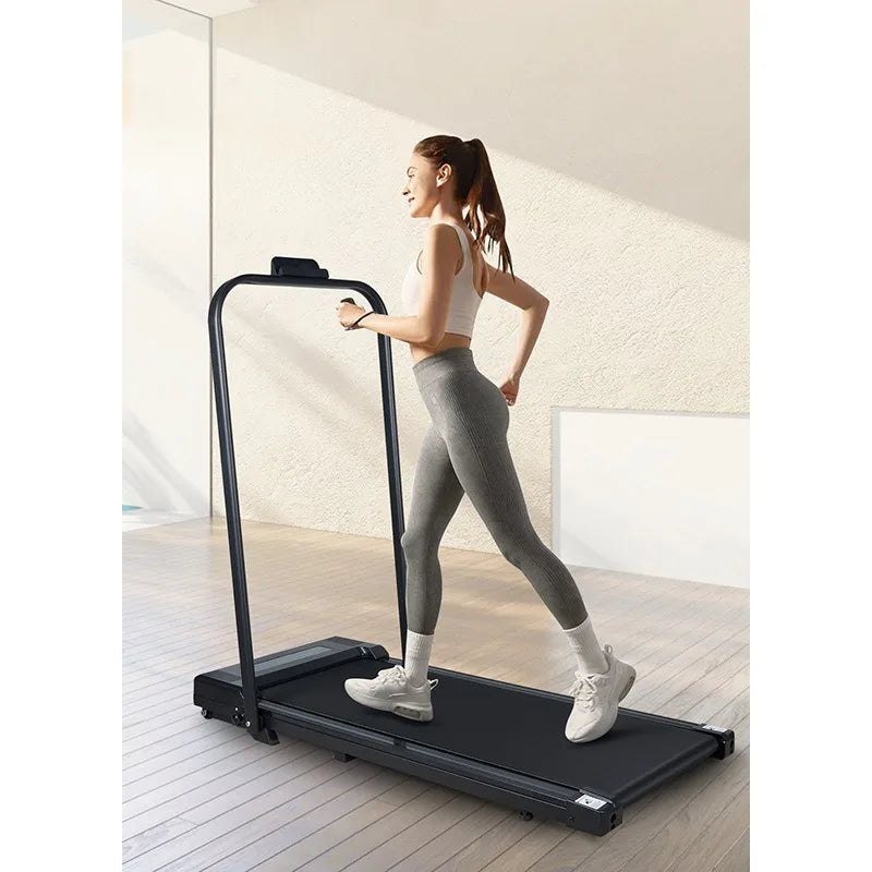 Foldable Handrail Treadmill Home Gym Smart Folds Away | SAMAG