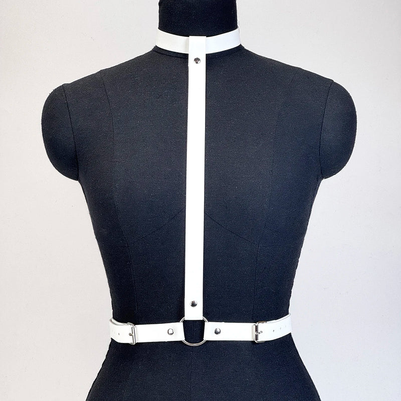 Women's Punk Leather Harness Belt Gothic Street Style Fashionable Suspender Corset Decoration Accessories