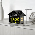 LED Digital Alarm Clock House Voice Control Date Week Brightness Adjustment Electronic Table Clock with Night Light 12/24H