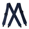 Heavy Duty Suspenders Big and Tall with 4 Clips Belt Loop X Back 5cm Wide Work Braces Adjustable Elastic for Men Women Fashion