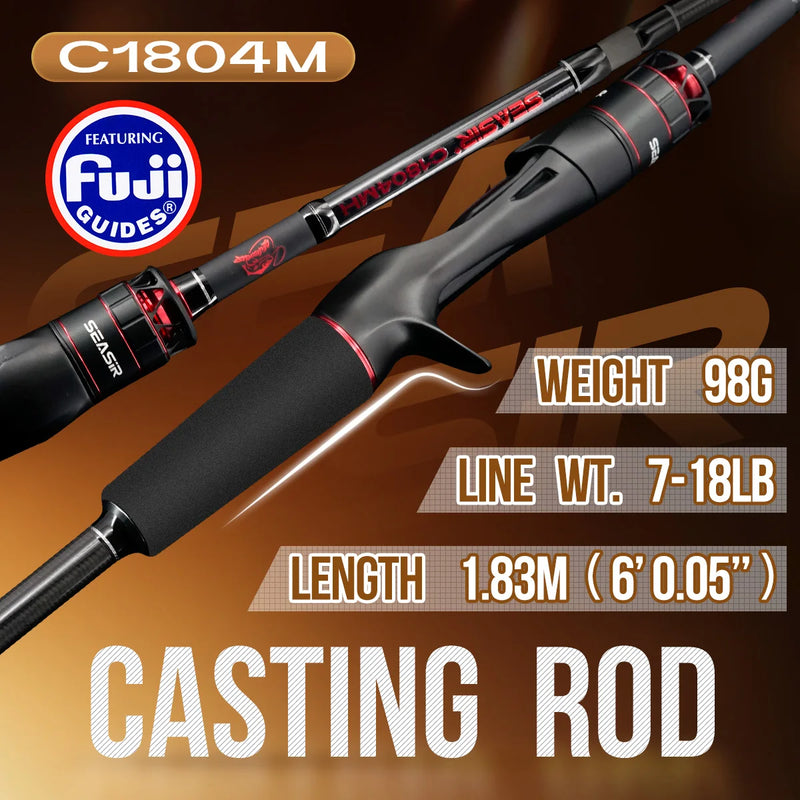 Seasir Salminus XF M/MH Spining&Casting Fishing Rod FUJI | SAMAG
