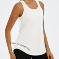 TACVASEN Womens Mesh Racerback Workout Tank Top Yoga Sleeveless Shirt High Low Curved Hem Quick Dry Breathable Athletic Vest
