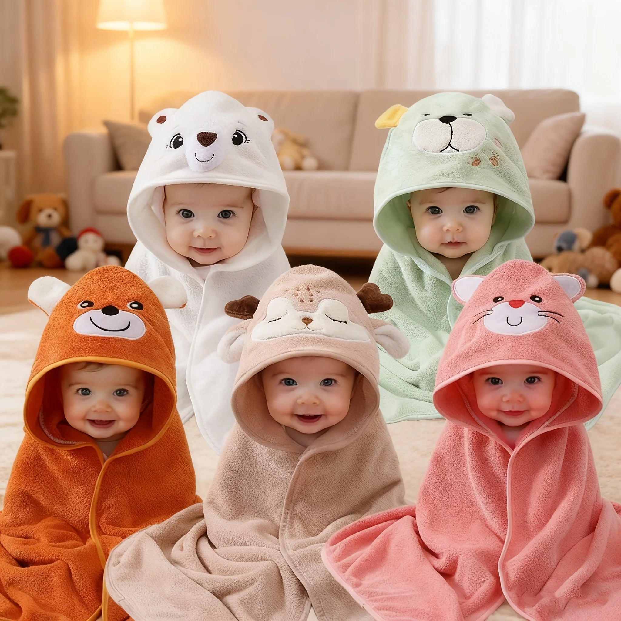 New Coral Fleece Bath Towel for Infants and Children, Suitable for Use in Bathrooms, Swimming Pools, Beaches, and Families. Can Be Used as a Newborn Blanket. Super Absorbent, Comfortable and Soft Fabric. New Pattern Design. M
