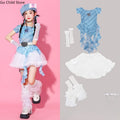 Girls K - pop Off Shoulder Crop Top Tutu Skirt Kids Hip Hop - View 7 | SAMAG