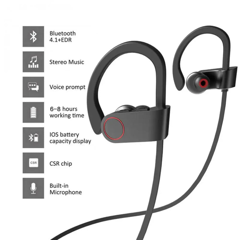 Wireless Earphone Bluetooth 5.0 Quality IPX5 Waterproof Sports Headset Hanging Neck Headphones Earbuds For Student Birthday Gift