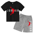 Kids 2 - Piece Letter Print Sports Outfit - Short Sleeve - View 25 | SAMAG