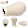 Alileader Training Mannequin Head Canvas Block Head Display Styling Mannequin Manikin Head Wig Stand Free Get T Needle Holder