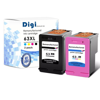 Greencycle 63XL F6U64AN Black Color Ink Cartridge For HP | SAMAG